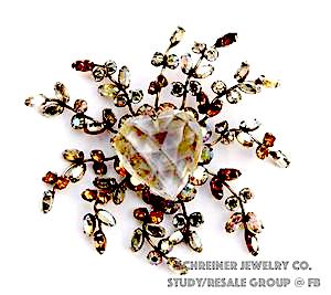 Schreiner Crystal Heart jewelry