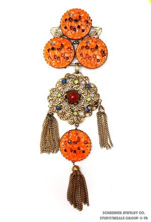 Schreiner 4 Disc Giant Necklace jewelry