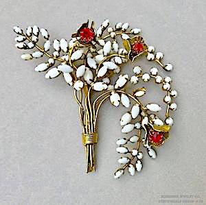 Schreiner Eight Branch Metal Cup Flower jewelry