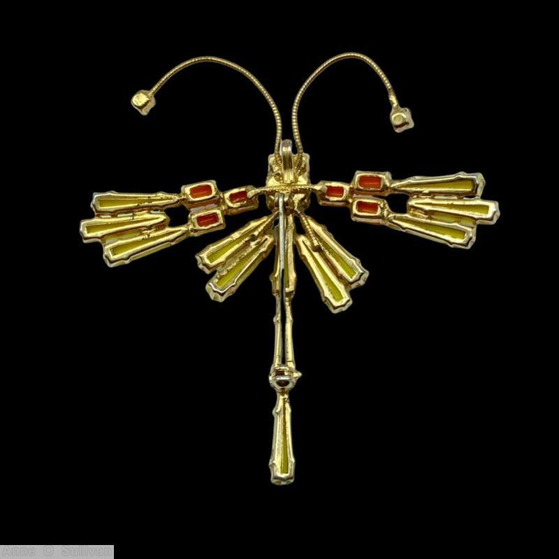 Schreiner 3 keystone wing dragonfly 3 keystone body 2 keystone small wing 6 oval cab wing lime keystone coral small oval cab milk white oval cab coral small chaton eye moonglow white small chaton goldtone jewelry