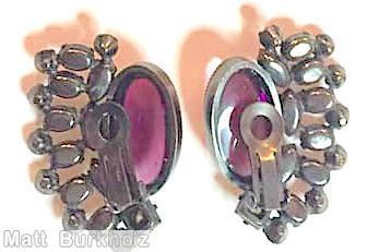 Schreiner large oval cab 3 rounds sided surrounding navette small oval cab 6 6 small chaton outside raspberry large oval cab navy purple jewelry